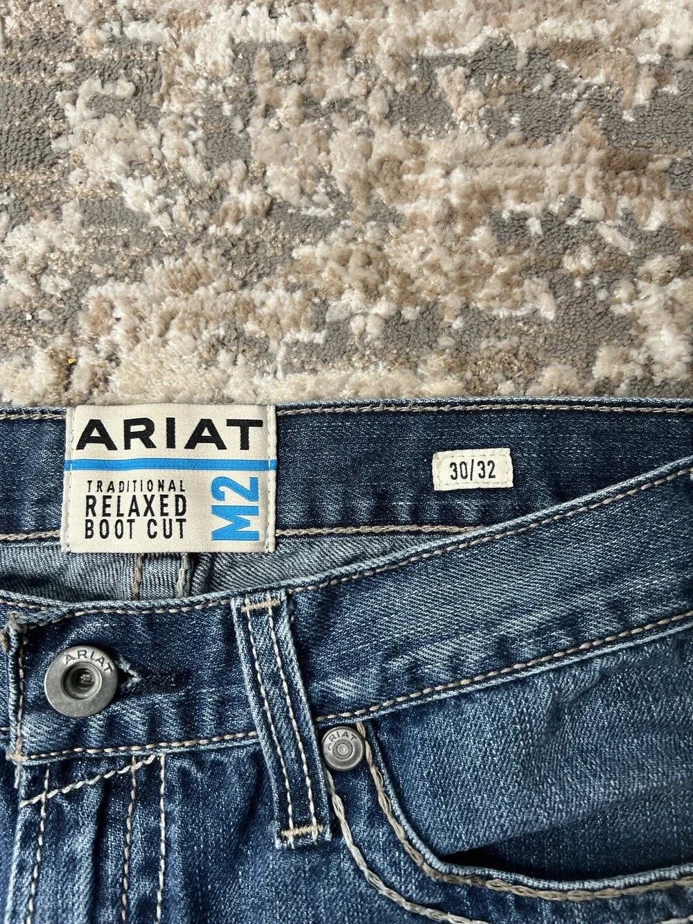 Ariat M2 Traditional Relaxed Boot Cut Jeans Western Cowboy Denim | 30x32